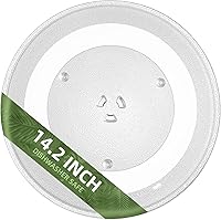 Vista 12 de Placa giratoria de vidrio para microondas de 13.5 pulgadas compatible con 5304509621 Frigidaire placa de microondas WB39X10032 GE reemplazo de placa