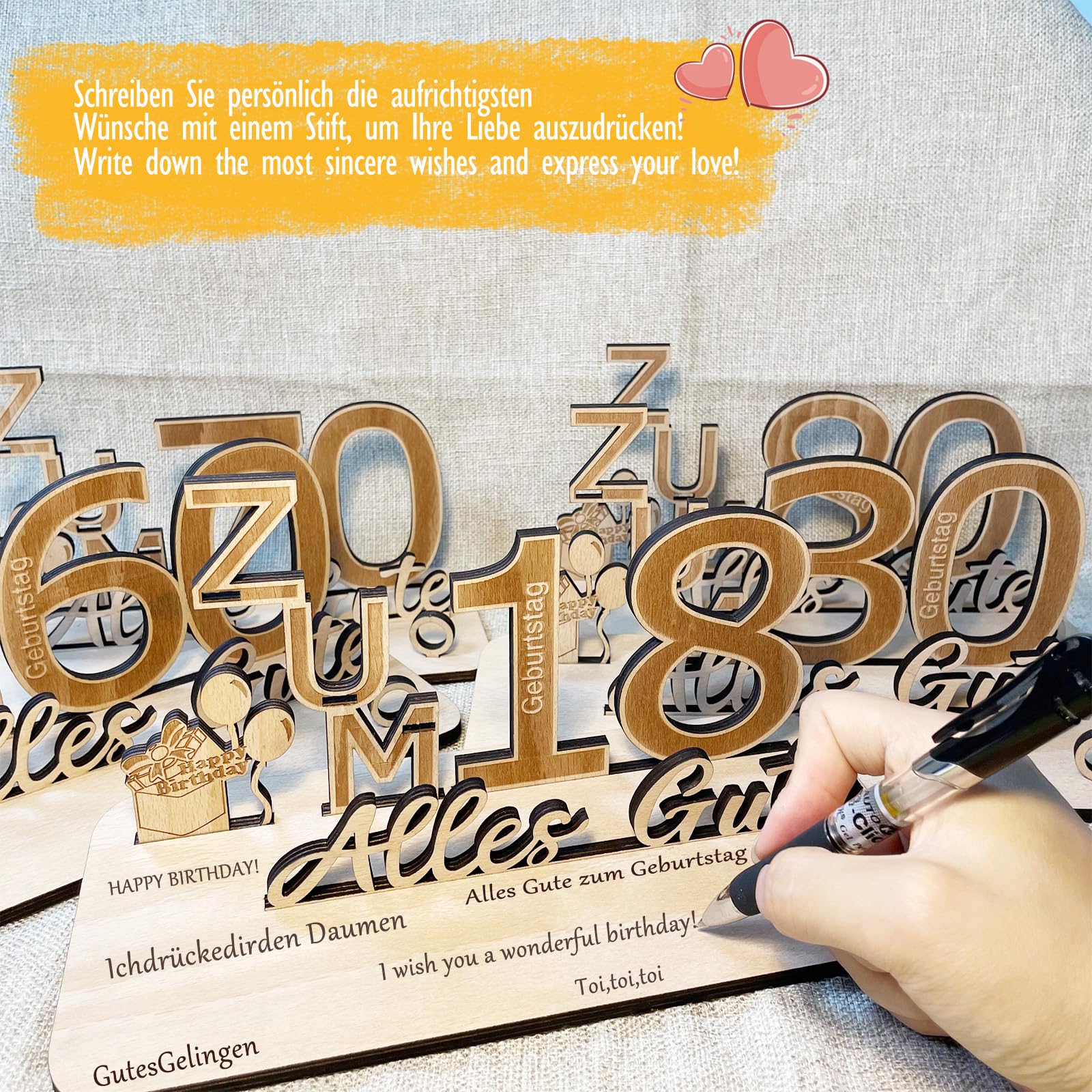 Regalo Originale Per 18° Compleanno In Legno Con 25 Fori Per Banconote - Cartello Decorativo E Libro Degli Ospiti