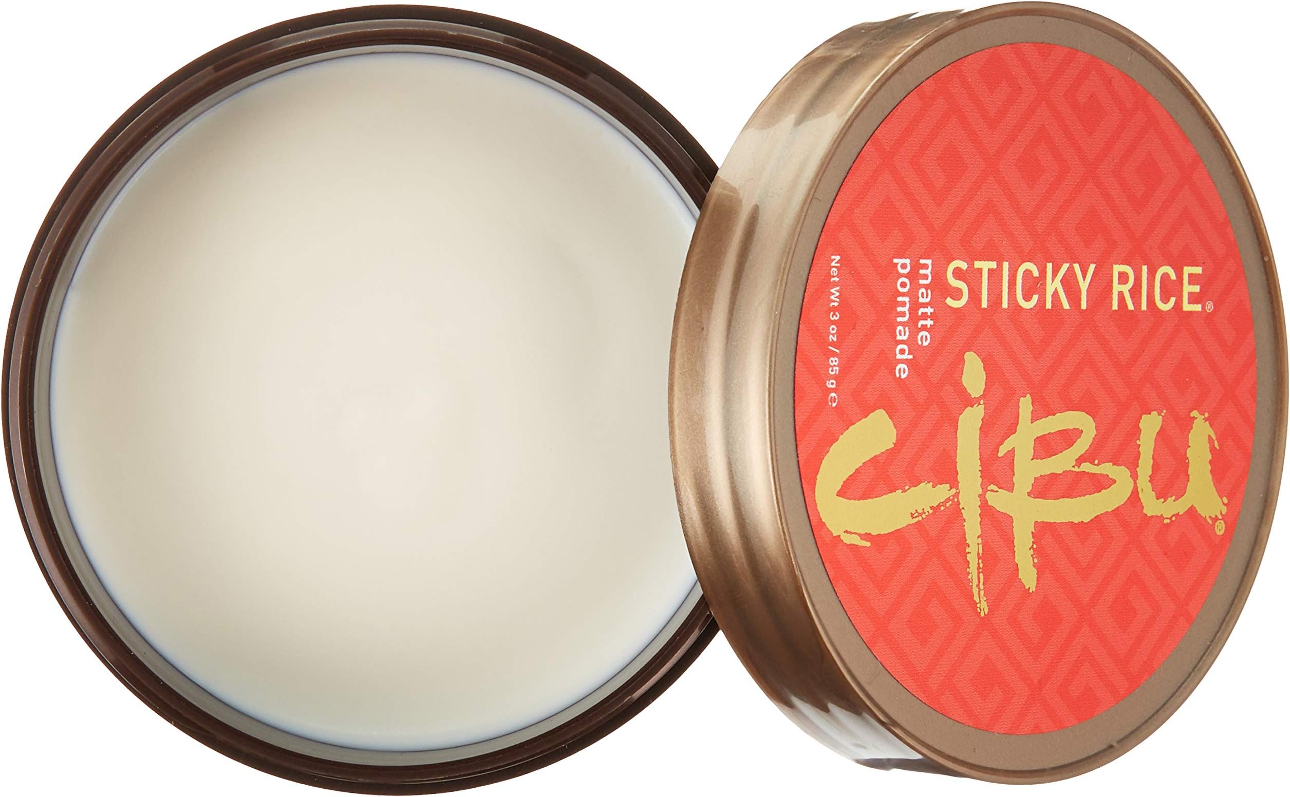CIBU Sticky Rice Matte Pomade with Medium Hold, 3 oz. - Professional Styling Clay