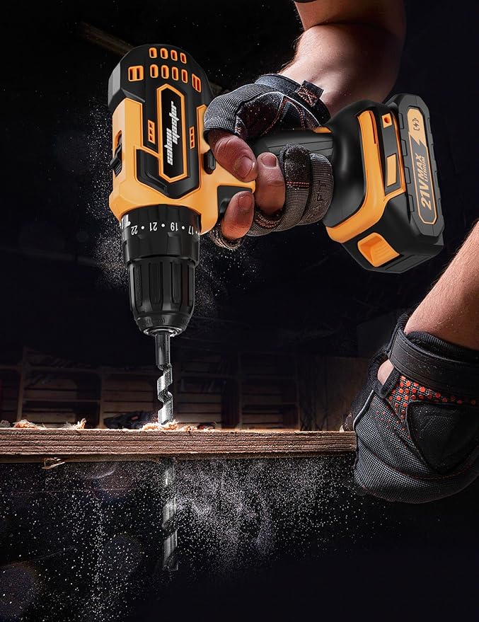 Taladro inalámbrico TECHMOO 21V con batería y cargador, 2 velocidades miniatura 8