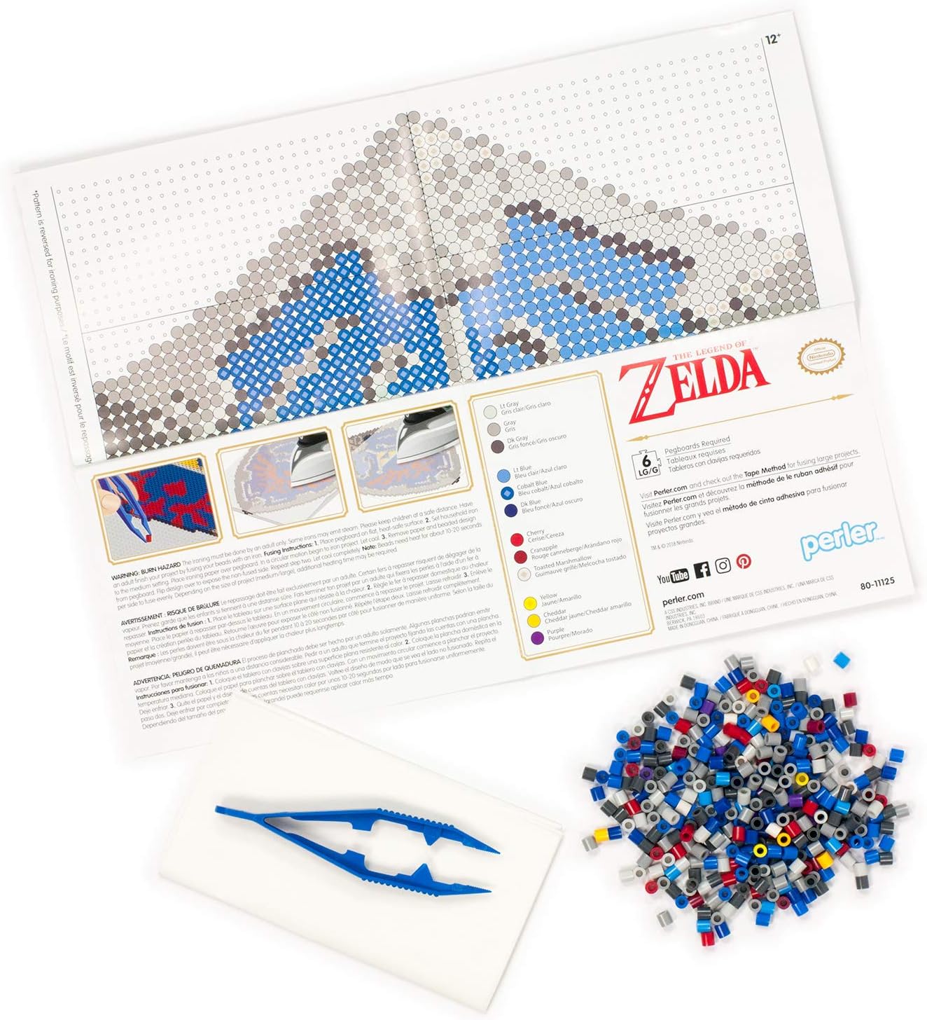 Perler Legend of Zelda Hylian Shield Bead Kit, Nigeria Ubuy