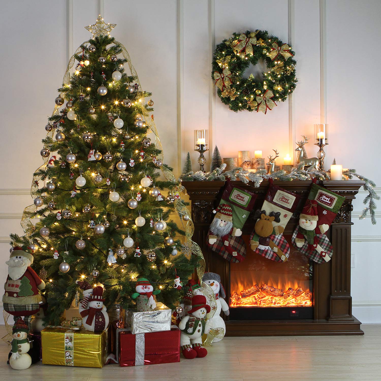 Decorazioni per albero di Natale con palline di Natale da 60 mm, set di 24 ornamenti natalizi | Leroy Merlin