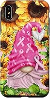 Vista 11 de Funny Breast Cancer Sunflower For Women Cute Pink Gnome Case for iPhone 16