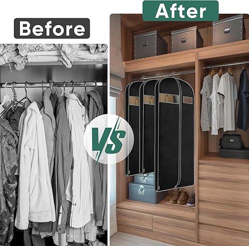 Vista 3 de BALEINE Bolsa de ropa, Negro