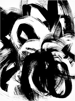 June Erica Vess Onyx Swipe IV Canvas Art