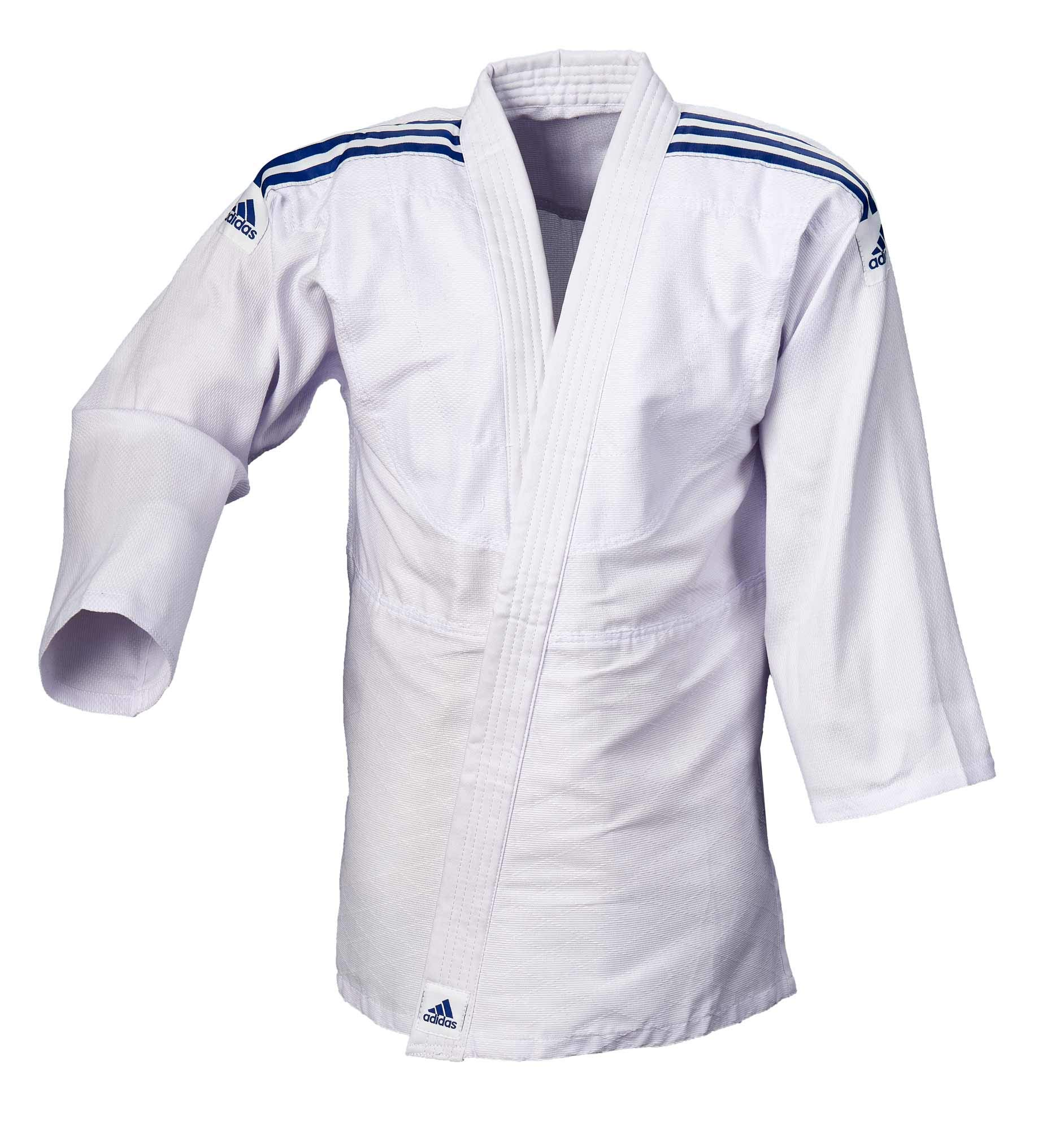 adidas Judoanzug J250 Beginner | Einsteiger Judo-GI für Kinder und Erwachsene | Für Training und Wettkampf | Stoffgewicht 250g/qm | für Körpergröße 120-180 cm