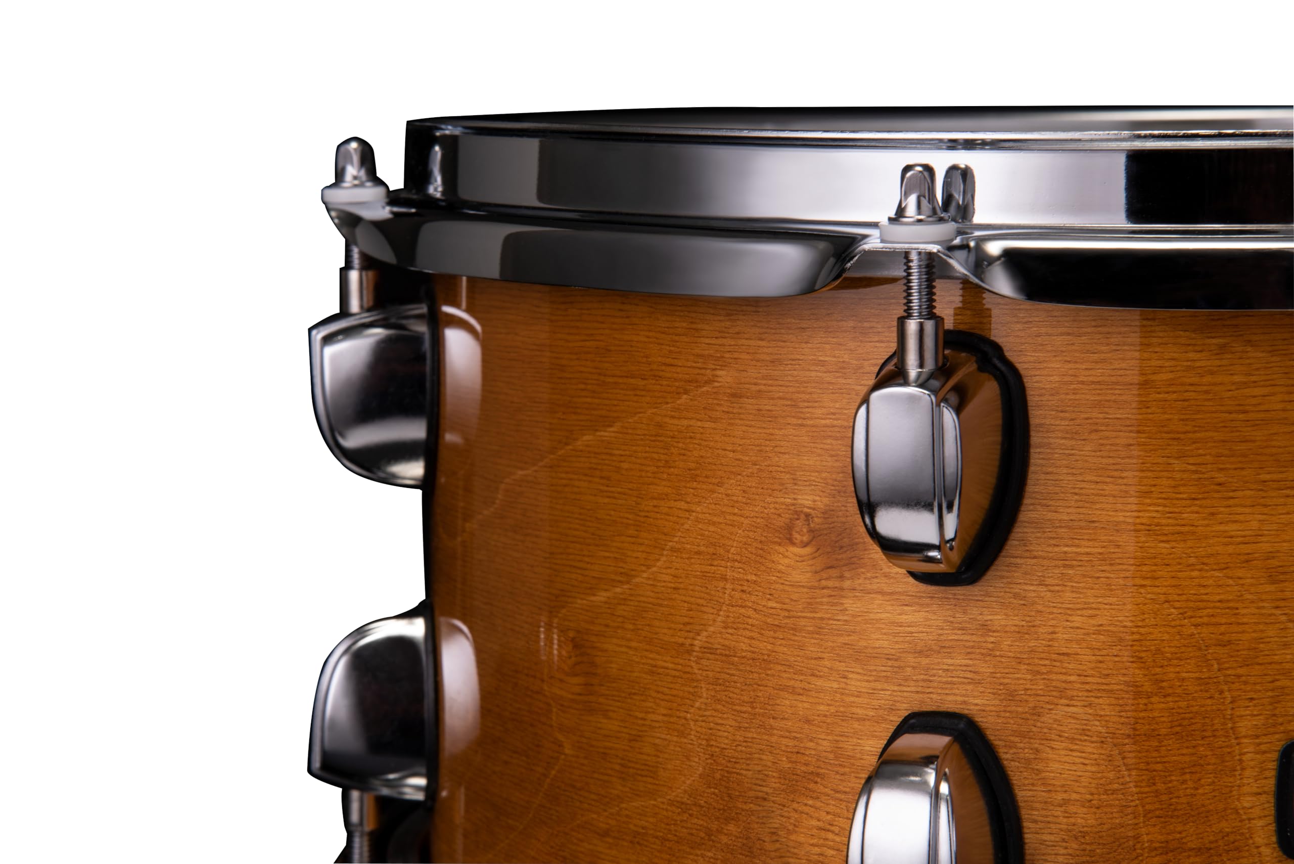 Mapex MPX - Caja de madera de arce y álamo (14 x 35 cm), color natural con herrajes cromados