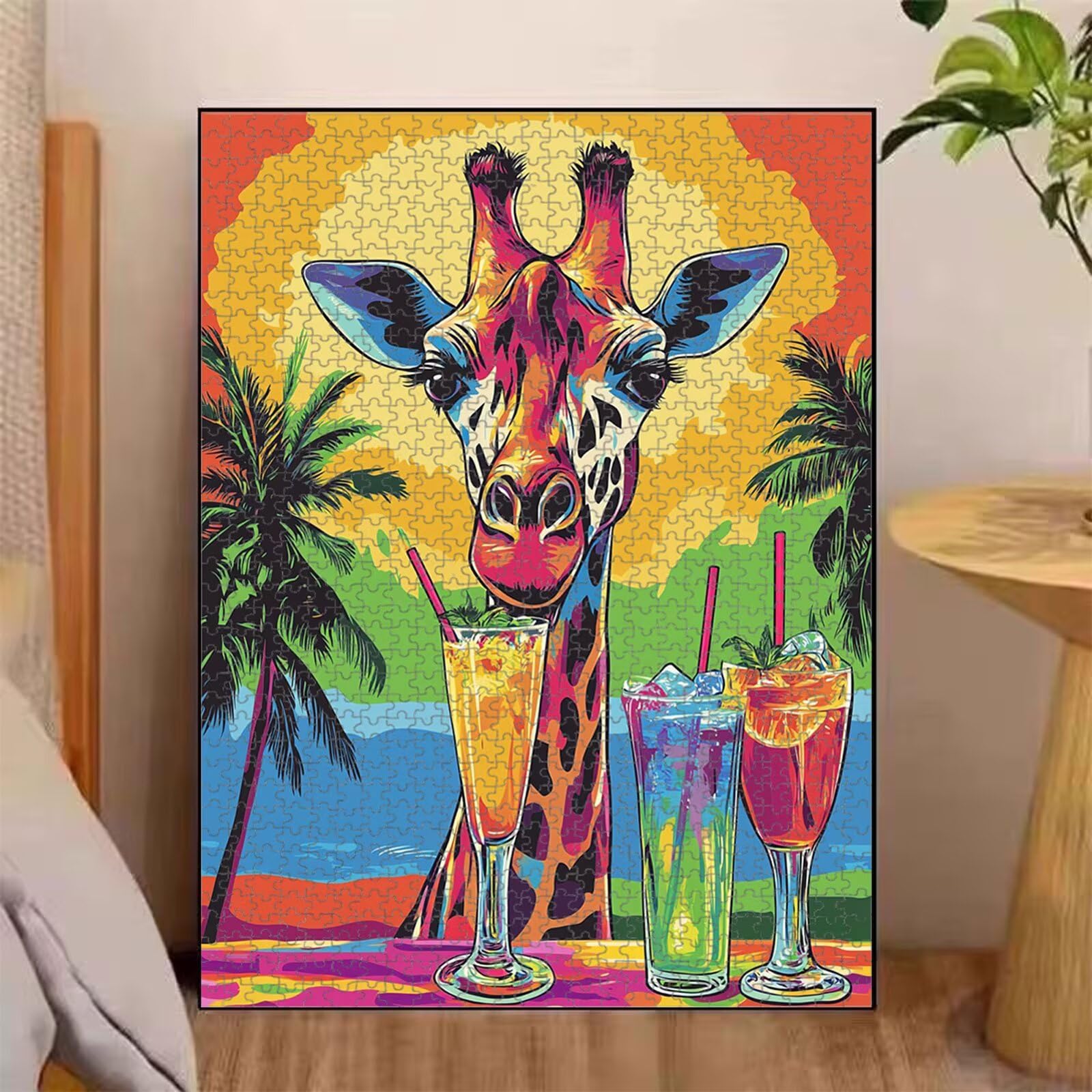 1500 Pezzi Puzzle Adulti - Giraffa & Estate - Decorazione Murale 1T#2118