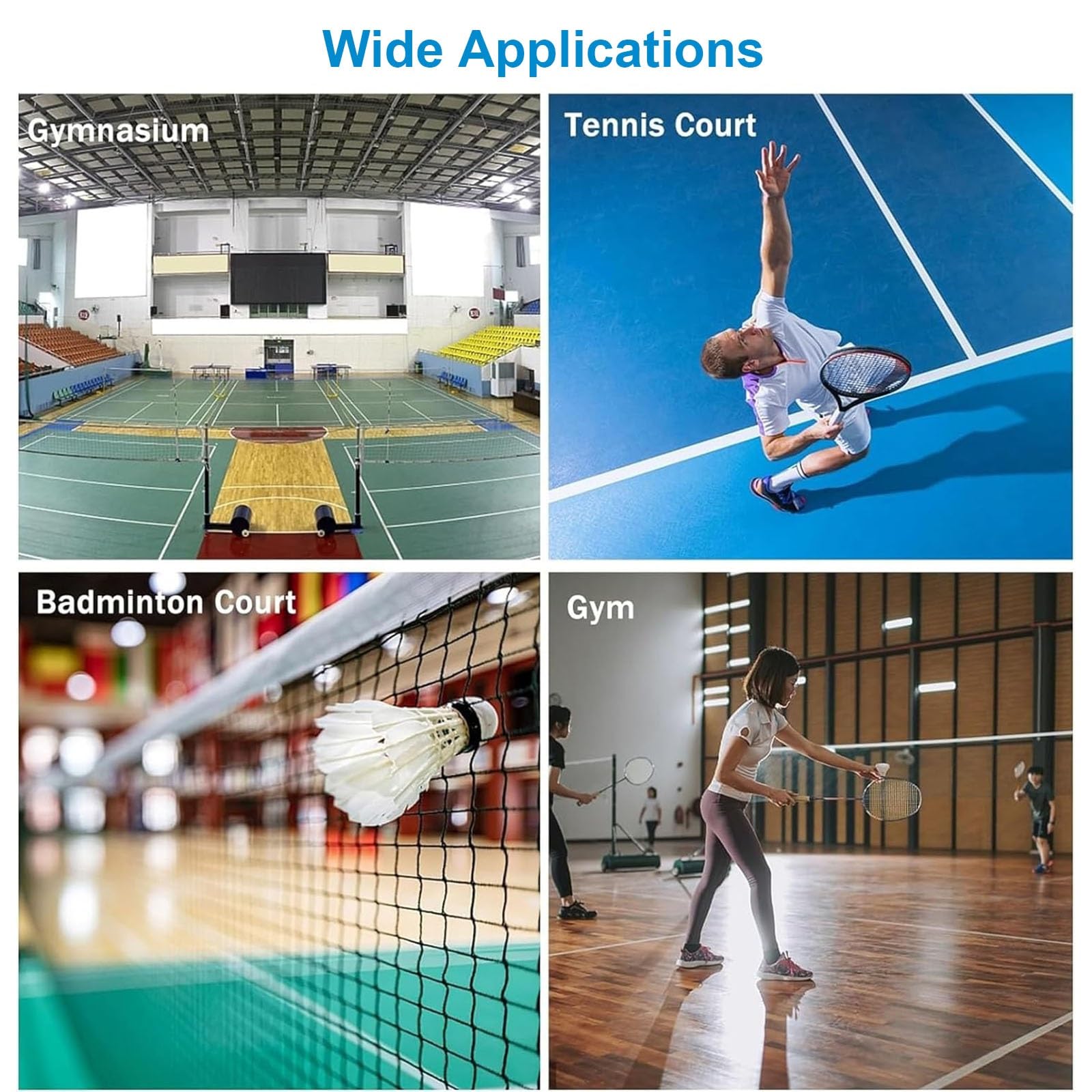 FAXIOAWA Supporto per Racchetta da Badminton/Tennis Montato a Parete, espositore Nero per Appendere la Racchetta da Studio, Palestra di casa, Salva Spazio