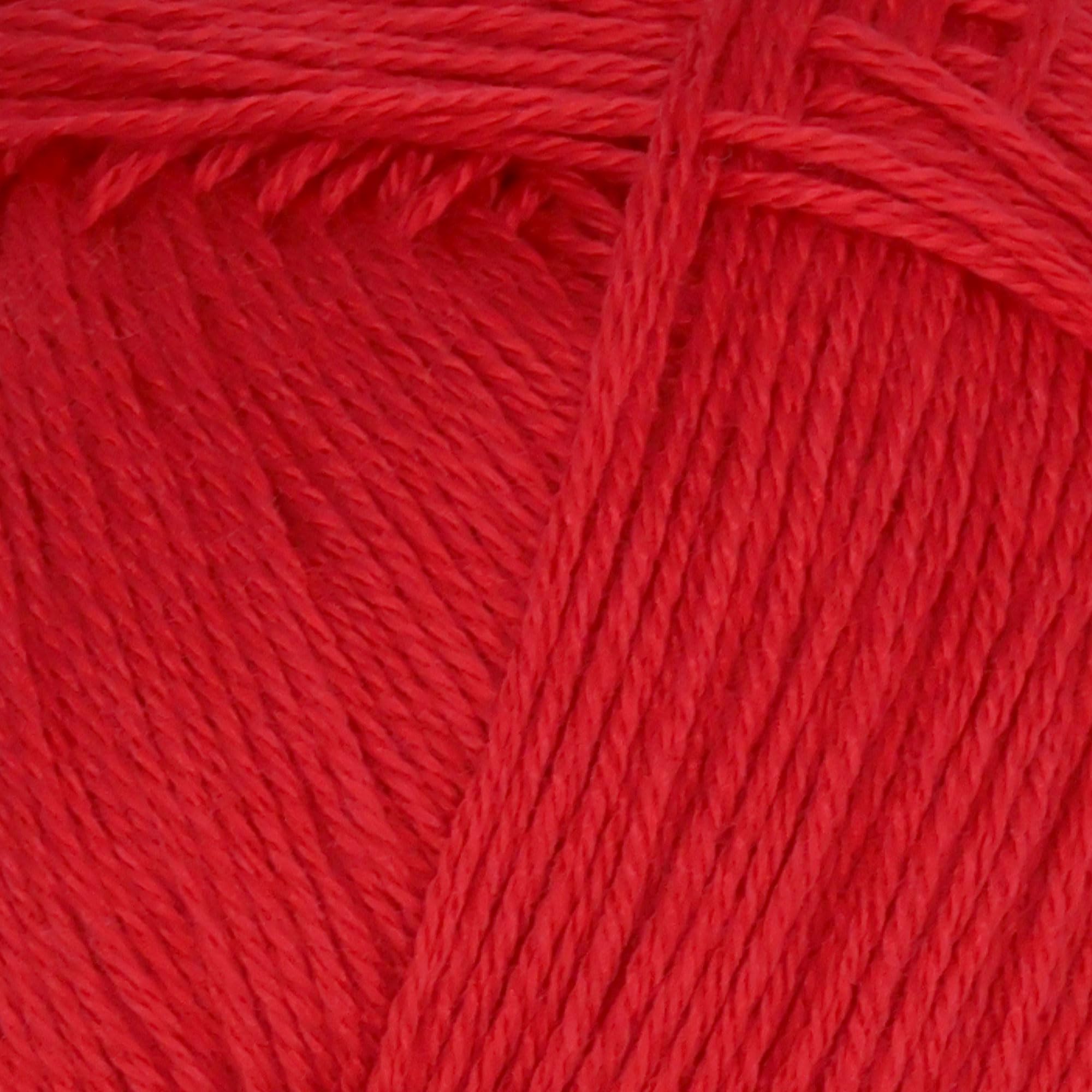 JubileeYarn Baby Soft Bamboo Cotton Yarn - 50g/Skein - Carmine Red - 4 Skeins, 410 Carmine Red - Image 2