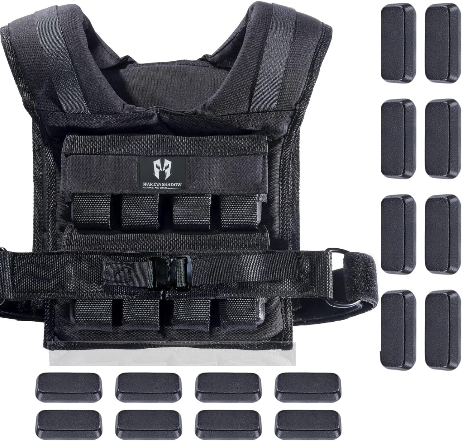 40 lb Weighted Vest - Adjustable Weighted Vest 40 lbs with iron weights ...