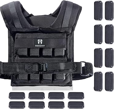 40 lb Adjustable Weighted Vest for Men and Women
