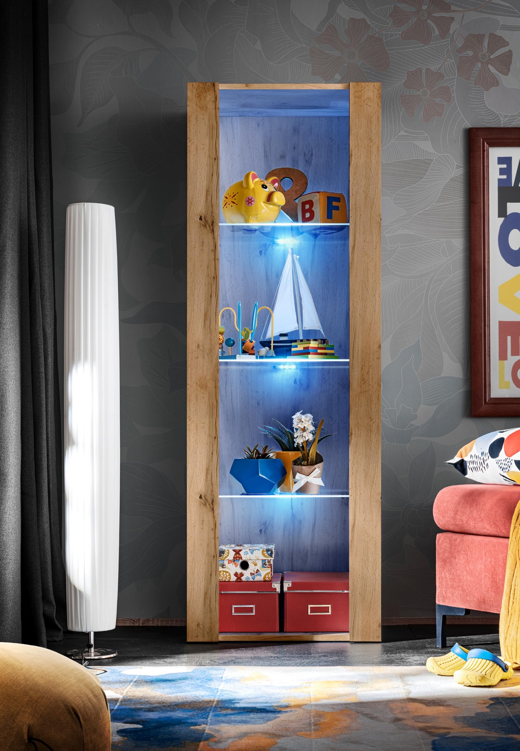 Komodee Vitrine Tivoli A1 Wotan/Wotan 55x159x35 cm