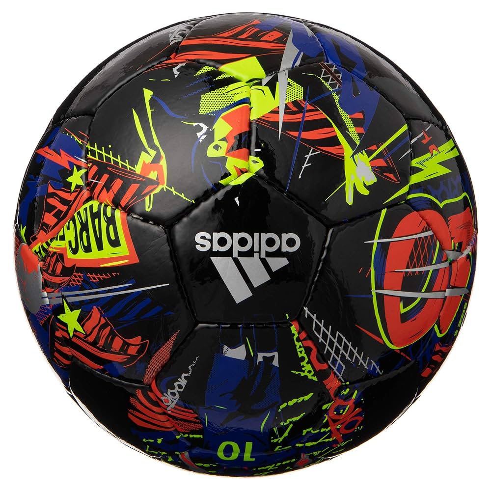 ★大人気！ ＠アディダス サッカーボール ５号球 検定球 メッシ 黒色 adidas アディダス メッシ 4号球(ブラック) AF4671ME ブラック