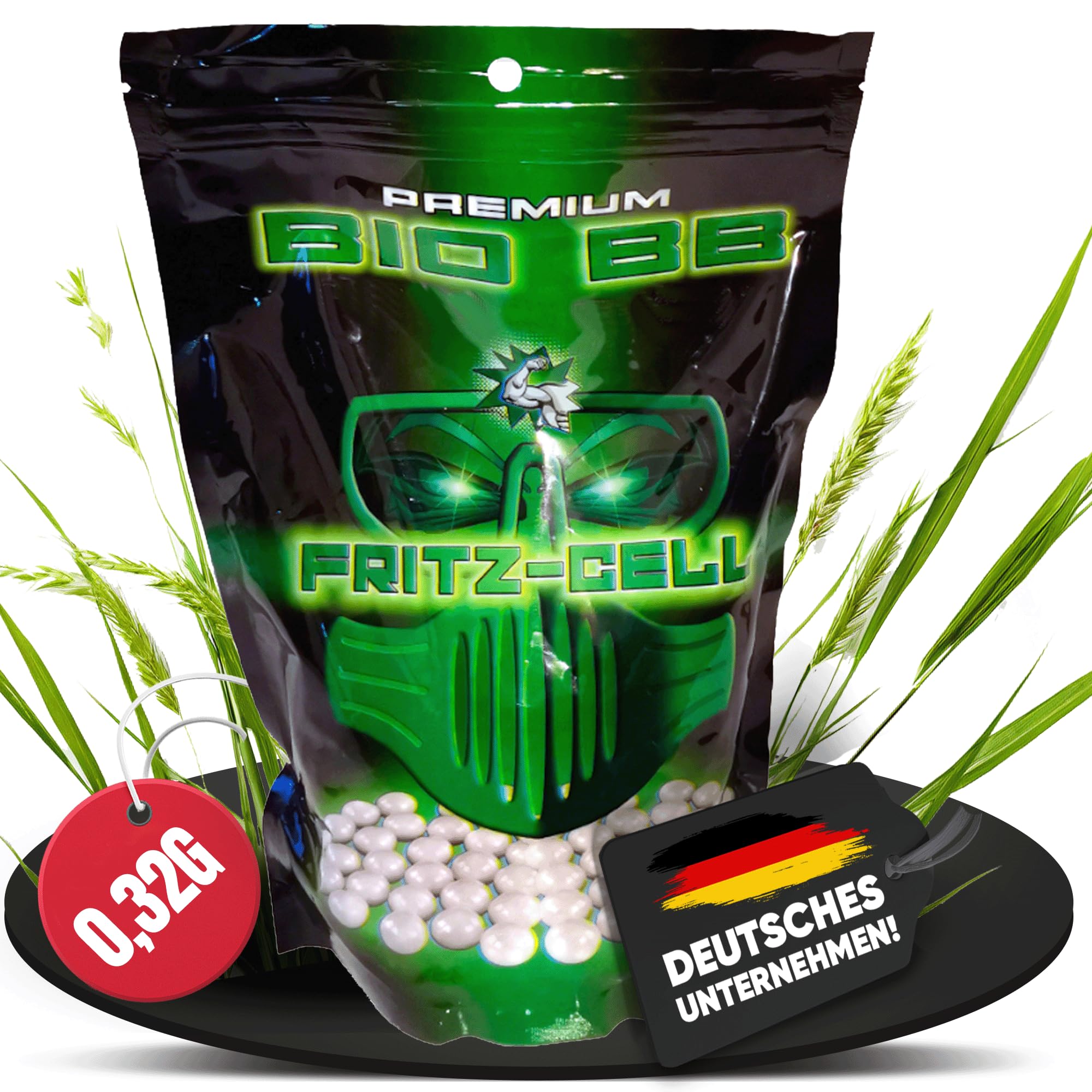 3125 Pallini Softair BB Bio 6mm 0,32g 3125 Pezzi Sacchetto Premium Biodegradabili