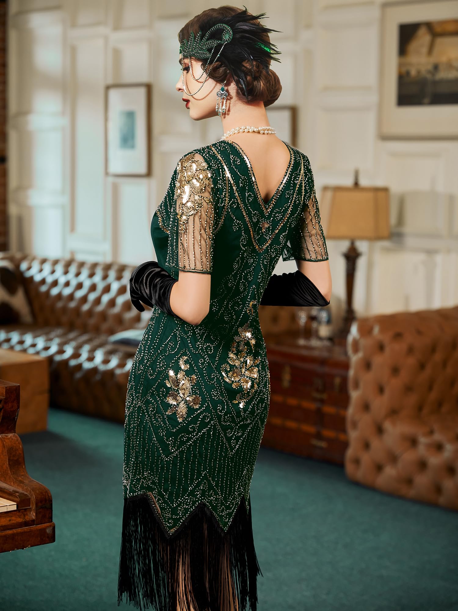 Dress Ideas 1920s Flapper Wedding Dress Harlem Nights SWEETV