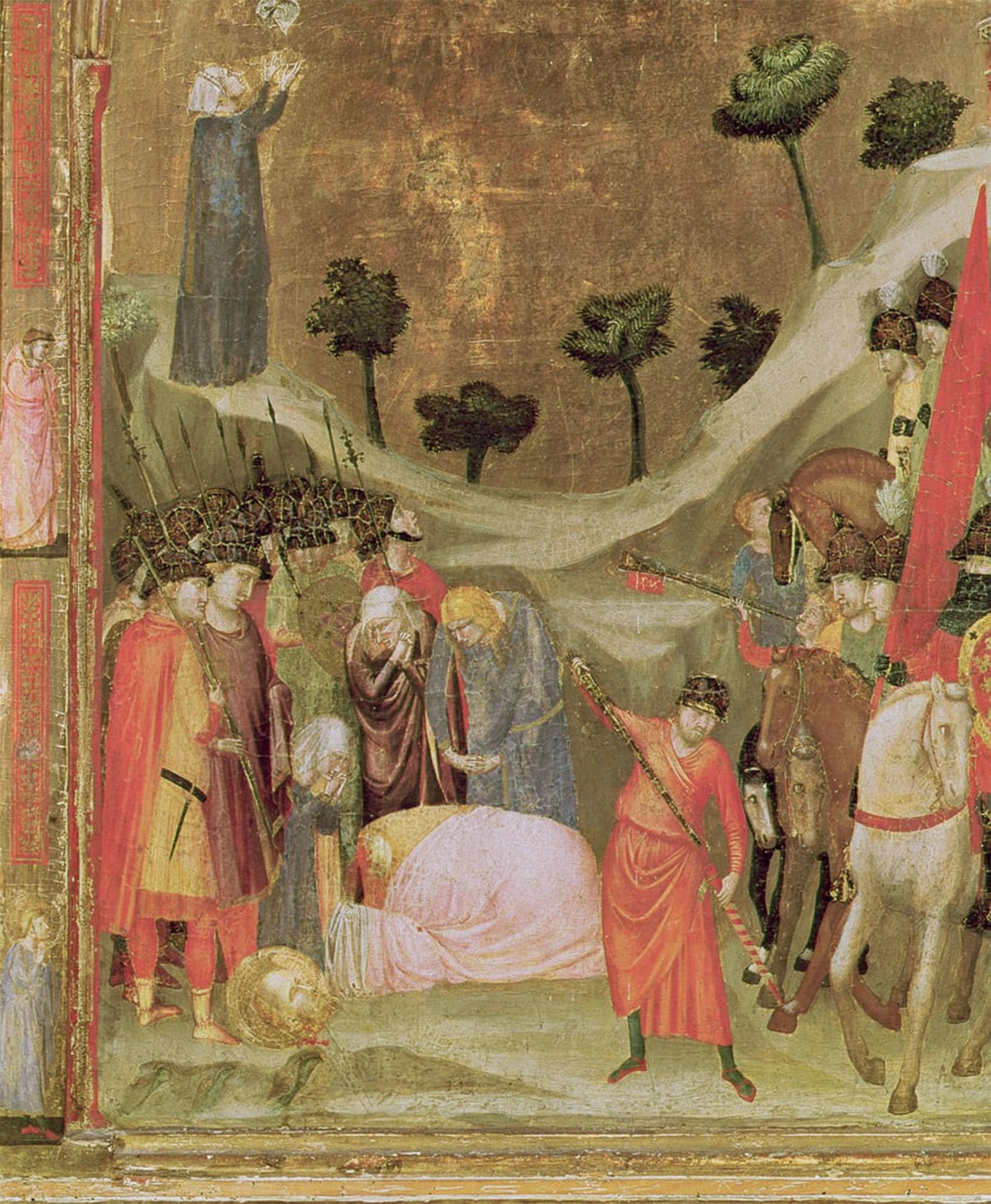 Serendipitp No Frame Abstract Painting Mural Print Picture Wall Decor Painting The Martyrdom Of St Paul By Giotto Di Bondone Vintage Wall Artwork For Home Decor 60X90cm