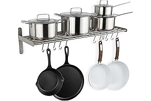 Wallniture Lyon Stainless Steel Kitchen Storage Rack
