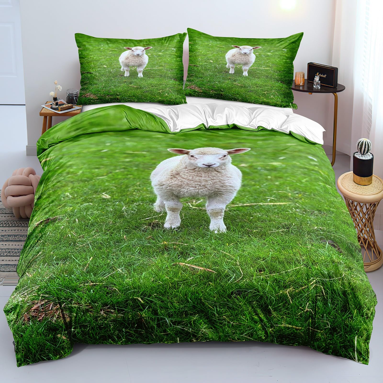 Housse de couette 140x200 mouton pour des nuits tendres et sereines