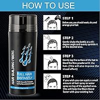 Vista 9 de Fibras capilares para adelgazar el cabello, fibras de construcción del cabello, fibras de construcción de cabello de fibra capilar, fibras