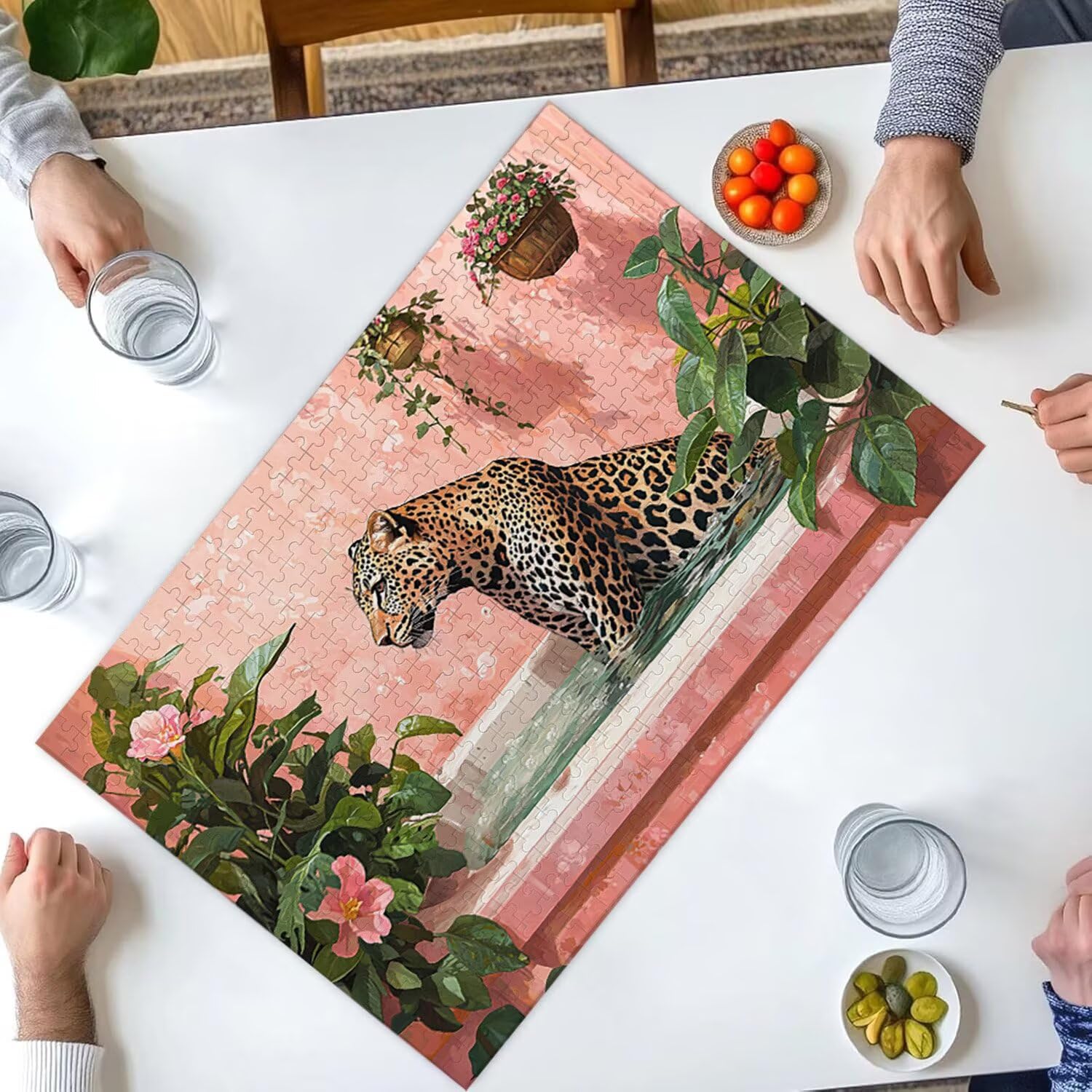 1500 sztuk puzzli, wanna lampart 1500 sztuk puzzli dla dorosłych, prezent na rocznicę i Boże Narodzenie, dekoracja domu, zapobieganie degeneracji mózgu u osób starszych v-983