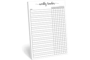 321Done Weekly Tracker Chore Notepad