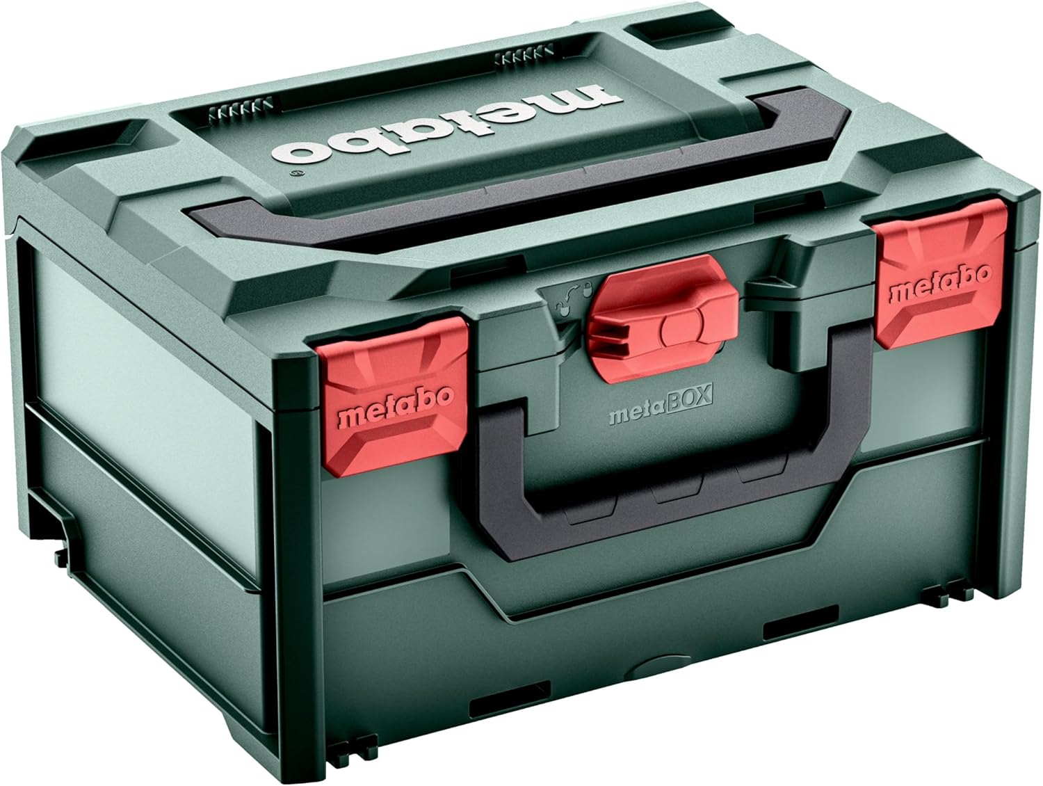Metabo metaBOX 215, Empty (626887000). Dimensions: 396 x 296 x 215 mm. Case Volume: 18.3 l. Maximum Load: 125 kg