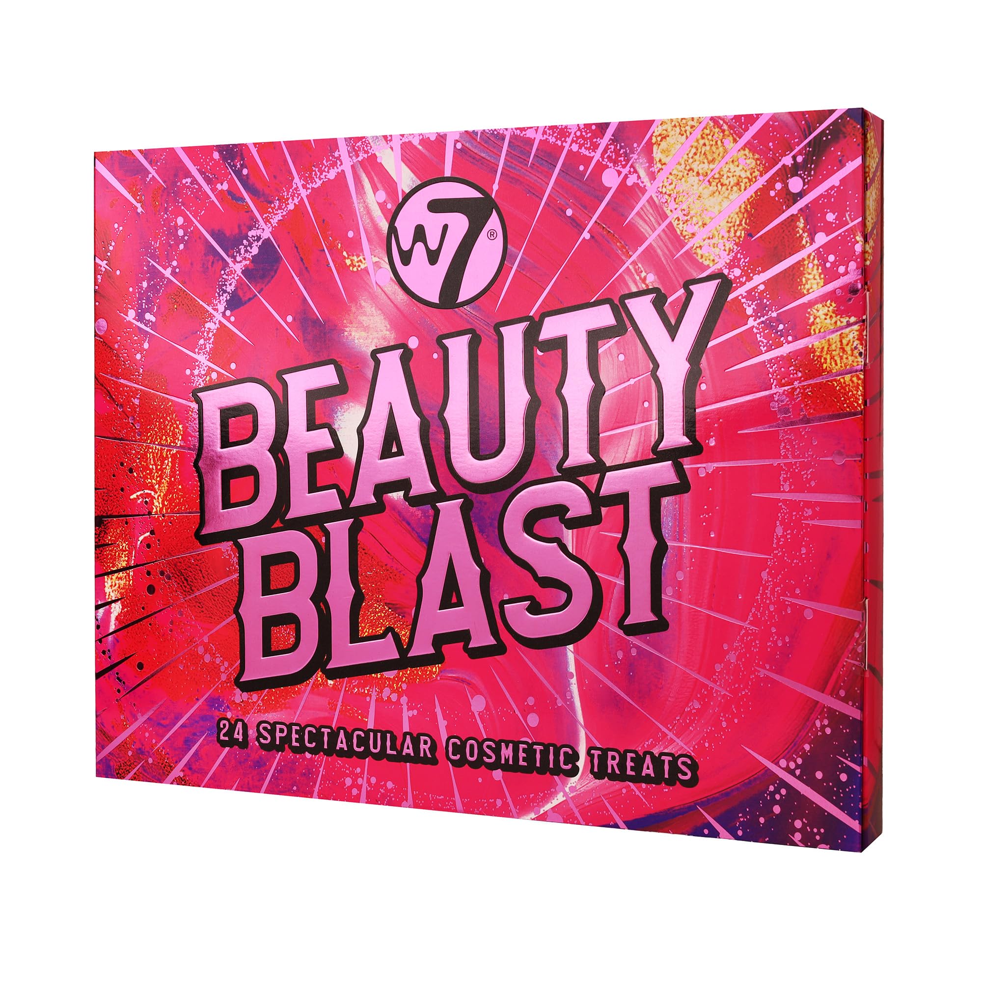 W7 Beauty Blast - Makeup Advent Calendar 2025 - Beauty & Cosmetic Calendar - Individually Boxed Makeup & Cosmetic Surprises For the 24 Days to Christmas - Cruelty Free Gifting