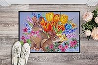 Vista 112 de Caroline's Treasures PJC1117JMAT - Felpudo para puerta delantera de 24 x 36 pulgadas, tapete antideslizante lavable de pelo bajo, 24 x 36 pulgadas