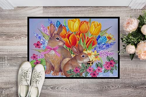 Miniatura 112 de Caroline's Treasures PJC1117JMAT - Felpudo para puerta delantera de 24 x 36 pulgadas, tapete antideslizante lavable de pelo bajo, 24 x 36 pulgadas