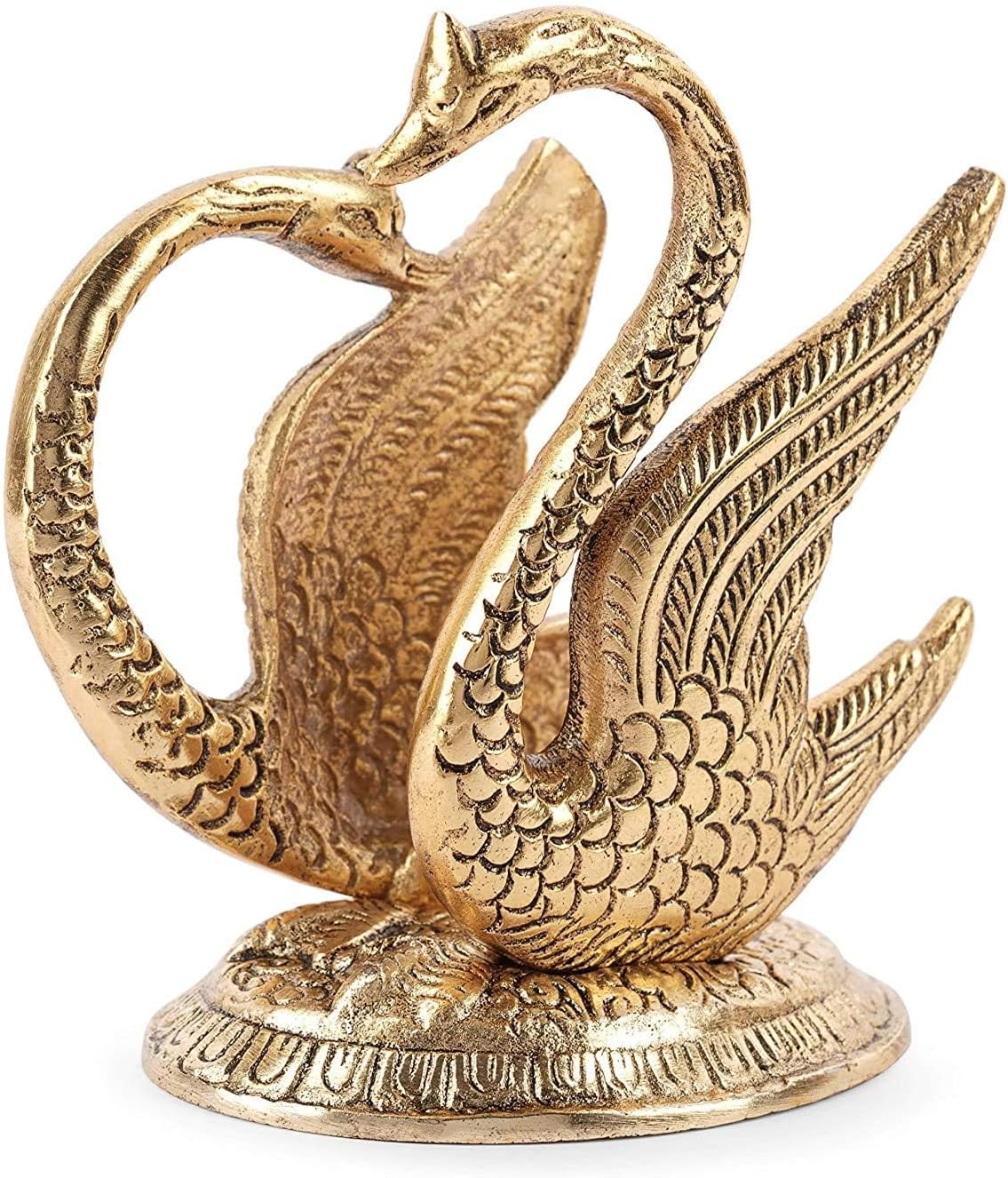 Swan Napkin Holder for Dining Table, Kitchen CounterTops Pack of 4 Pcs Small Gold Tissue Dispenser Paper Towel Organizer