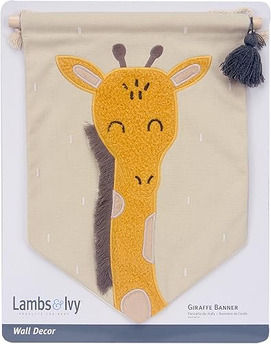 Miniatura 3 de Lambs & Ivy Jirafa Lienzo Banner Vivero Arte De ParedColgante De Pared - Amarillo