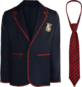 Prepster Costume Accessory Kit- One Size Fit | Navy Blue and Red - 1 Pc