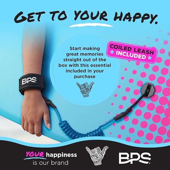 BPS 'Shaka' ボディボード リストリーシュ付き 軽量 EPSコア付き 高速で滑らかな底面 色とサイズ選択