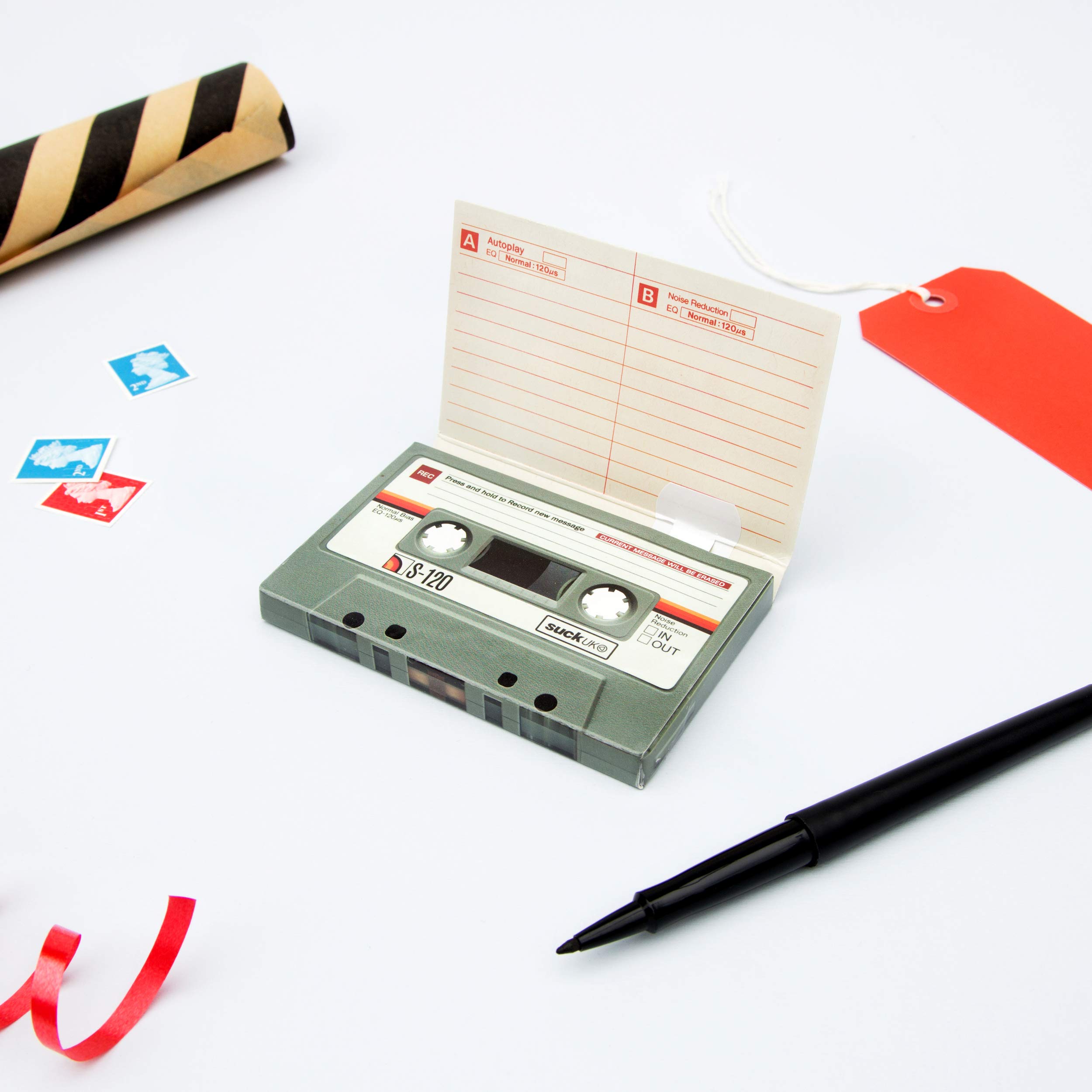 Image secondaire de SUCK UK Envoyez un son | Enregistreur vocal pour cartes d'anniversaire | Cassettes pour cartes de vœux | Cartes d'anniversaire c