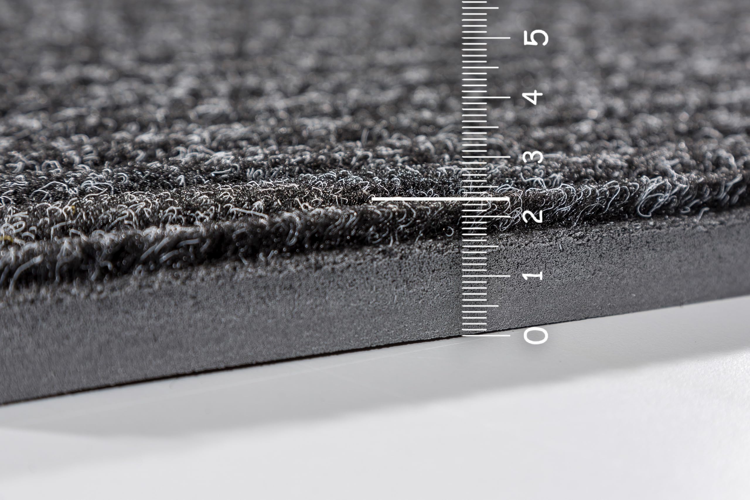Astra Paillasson extérieur & intérieur - Tapis de propreté Anthracite 50x80cm & 0,22cm de Haut - Paillasson pour Cadres encastrés dans l'entrée - Paillasson Made in Germany