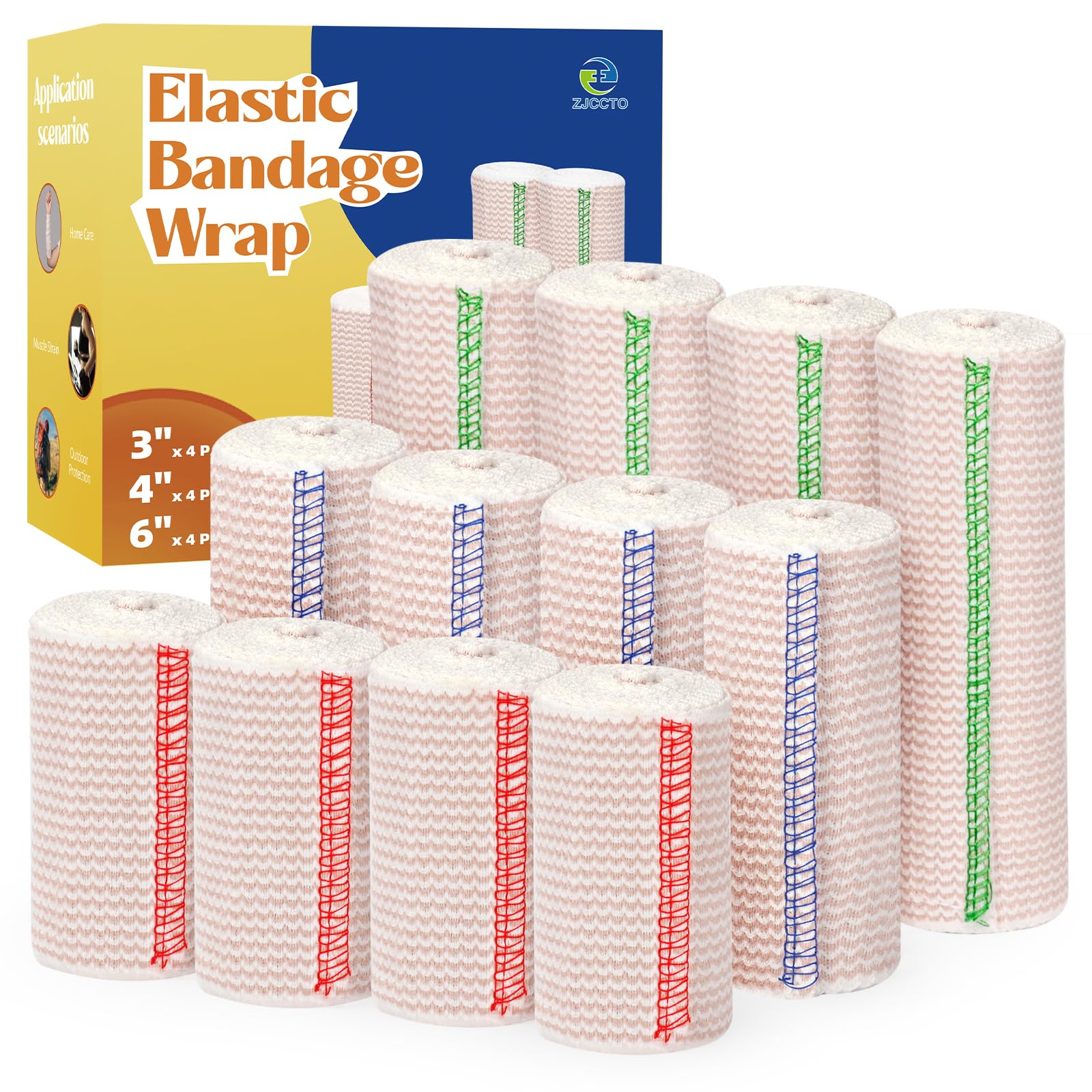 6" Elastic Bandage Wrap Compression Bandage for Waist Leg, 2 Pack — Amazon image 17