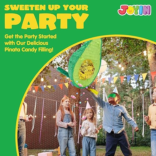 Miniatura 5 de Cinco De Mayo Piñata de aguacate para fiesta de cumpleaños de niños, (15 x 10.75 pulgadas) para suministros de fiesta de tacos divertidos