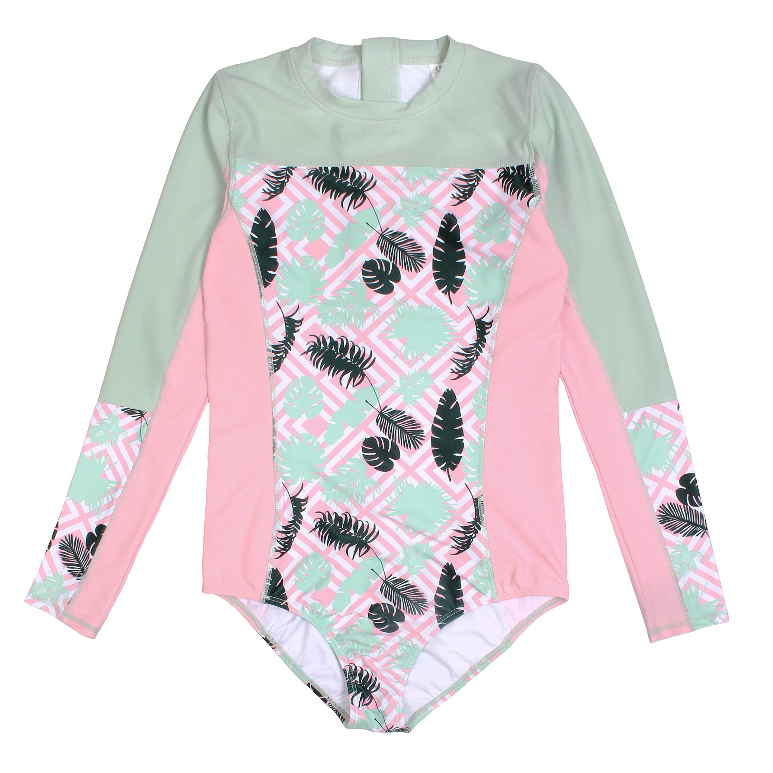 SwimZip Women's Long Sleeve 1 Piece Swim Suit UPF 50+ (Multiple Colors)