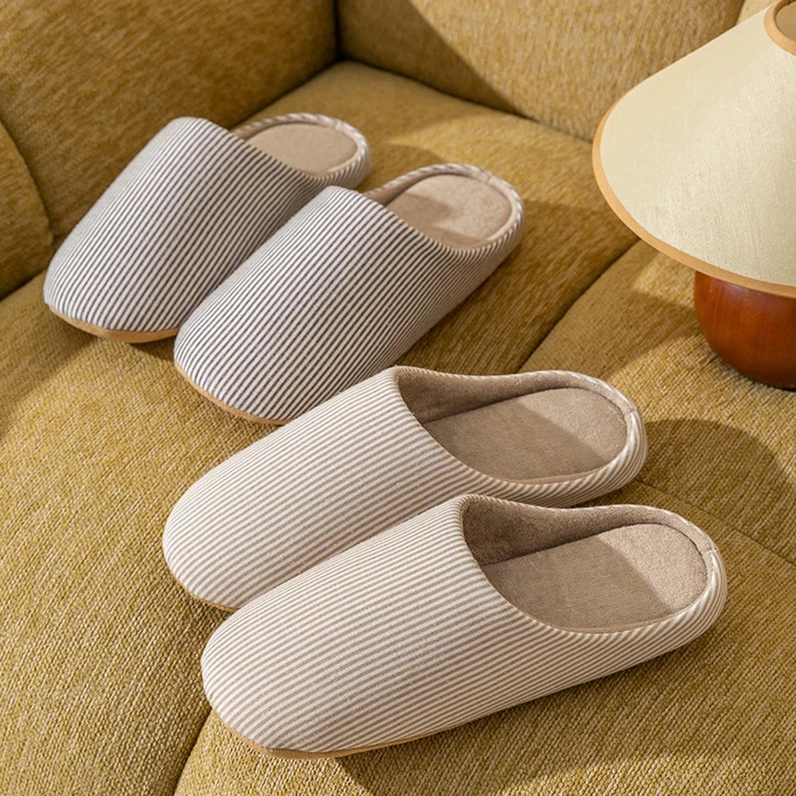 Pantofole Invernali in Cotone Pantofole per Casa Pantofole di Pelliccia Morbida Calda Vetrini Piatti Interni Non Slip Scarpe Scarpe da Letto Silenzio Leggero-blu-38-39
