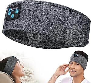 Sleep Headphones Bluetooth, Sleeping Headphones Headband Soft Elastic Comfortable Bluetooth Headband Headphones, for Men Women Teenager,Christmas Father Mothers Day Birthday asin的图片