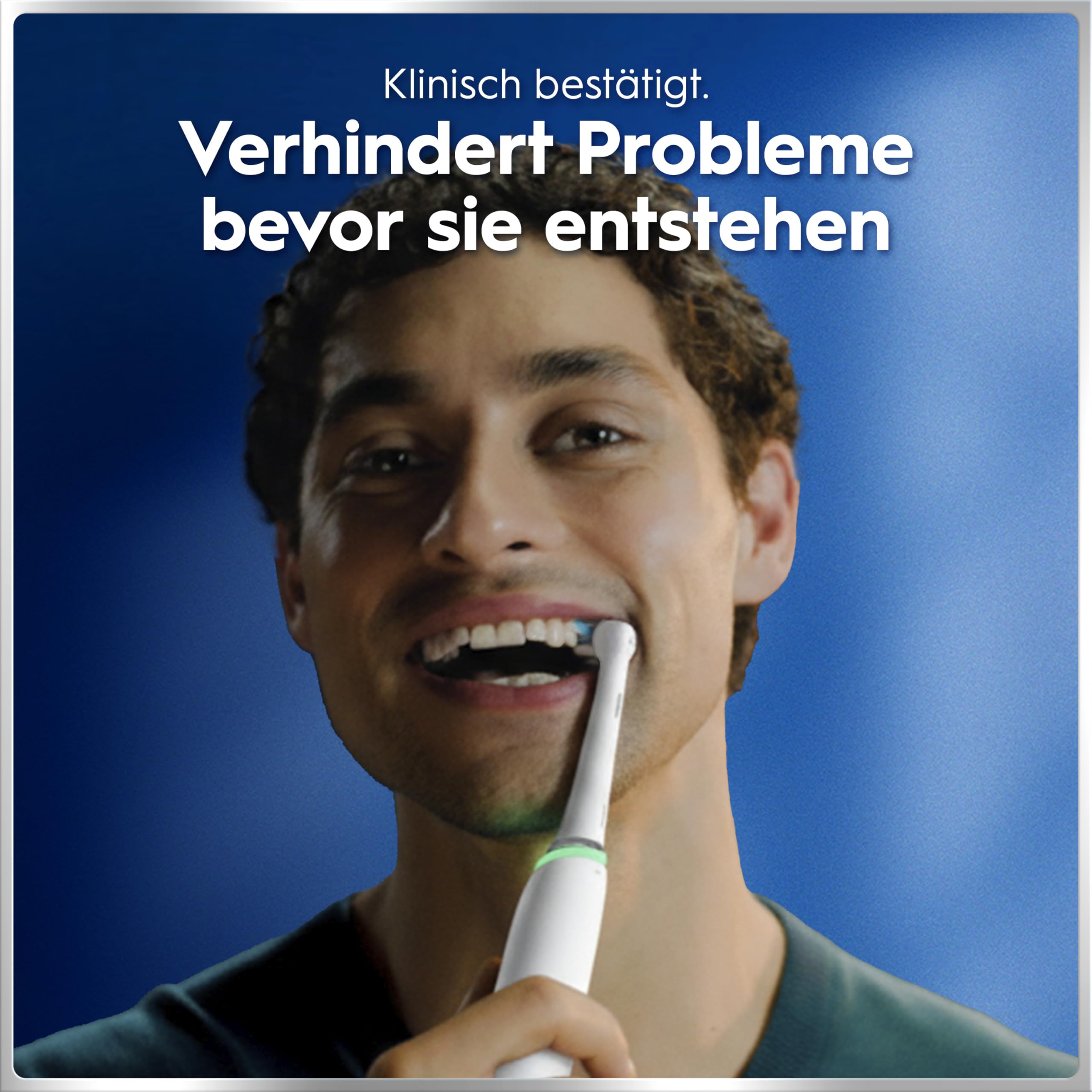 Oral-B iO Series 6 Elektrische Zahnbürste/Electric Toothbrush, 2 Aufsteckbürsten, 5 Putzmodi für Zahnpflege, Magnet-Technologie, Display & Reiseetui, Designed by Braun, white