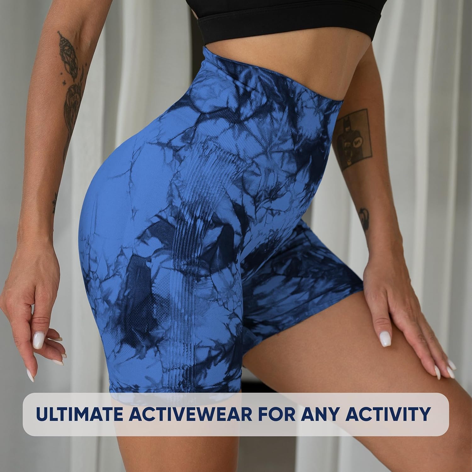 Women Workout Short - 3.6" Scrunch Butt Lifting Gym Short - Girl High Waisted Seamless Yoga Biker Booty Short - Image 6