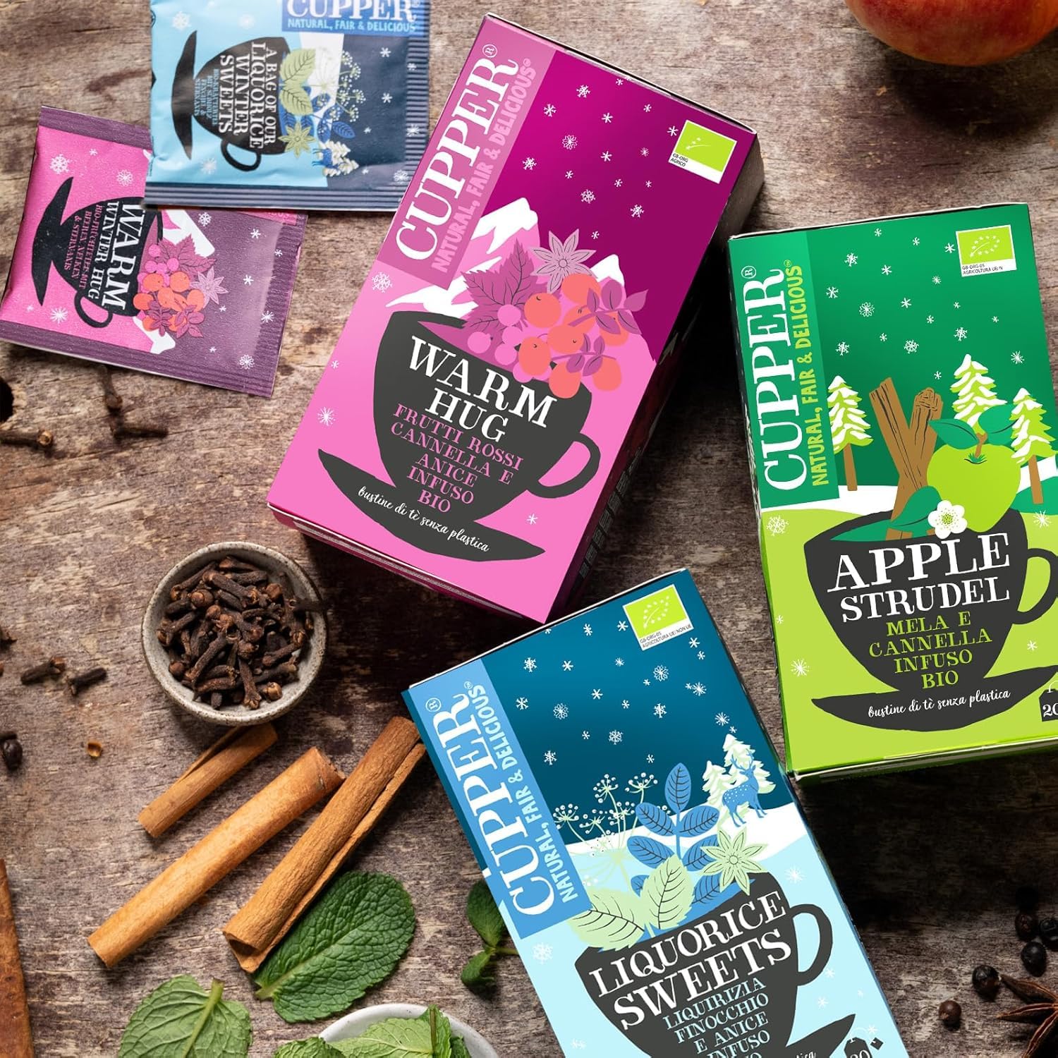 Bolsitas de Infusiones Ecológicas con Regaliz dulce, Hinojo y Anís - Apto para Veganos