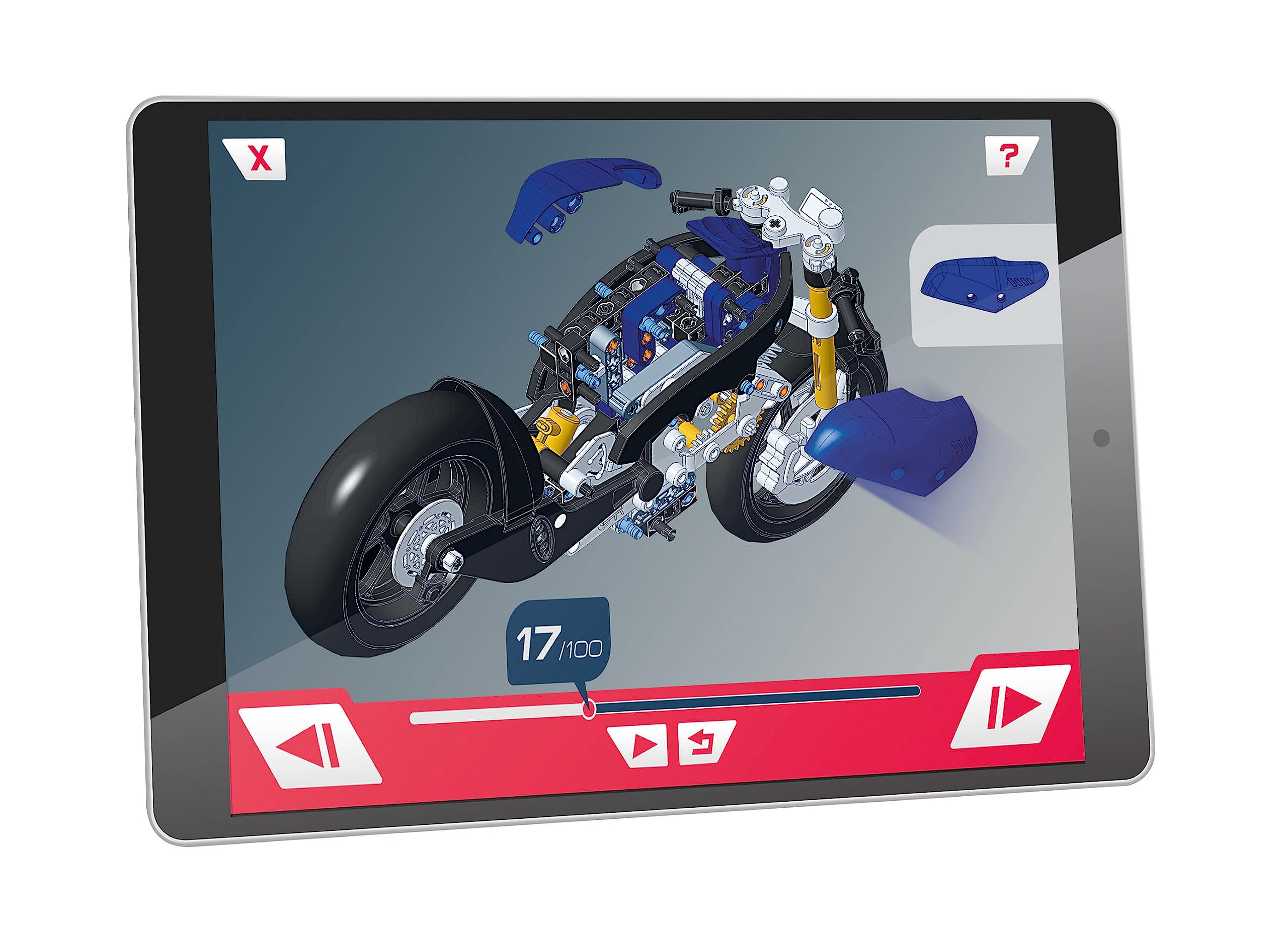 Clementoni - Ciencia y Juego Build - Yamaha M1, Modelo de Moto en Miniatura, Laboratorio Mecánico, Moto de Construir para Niños a Partir de 8 Años (en Italiano)