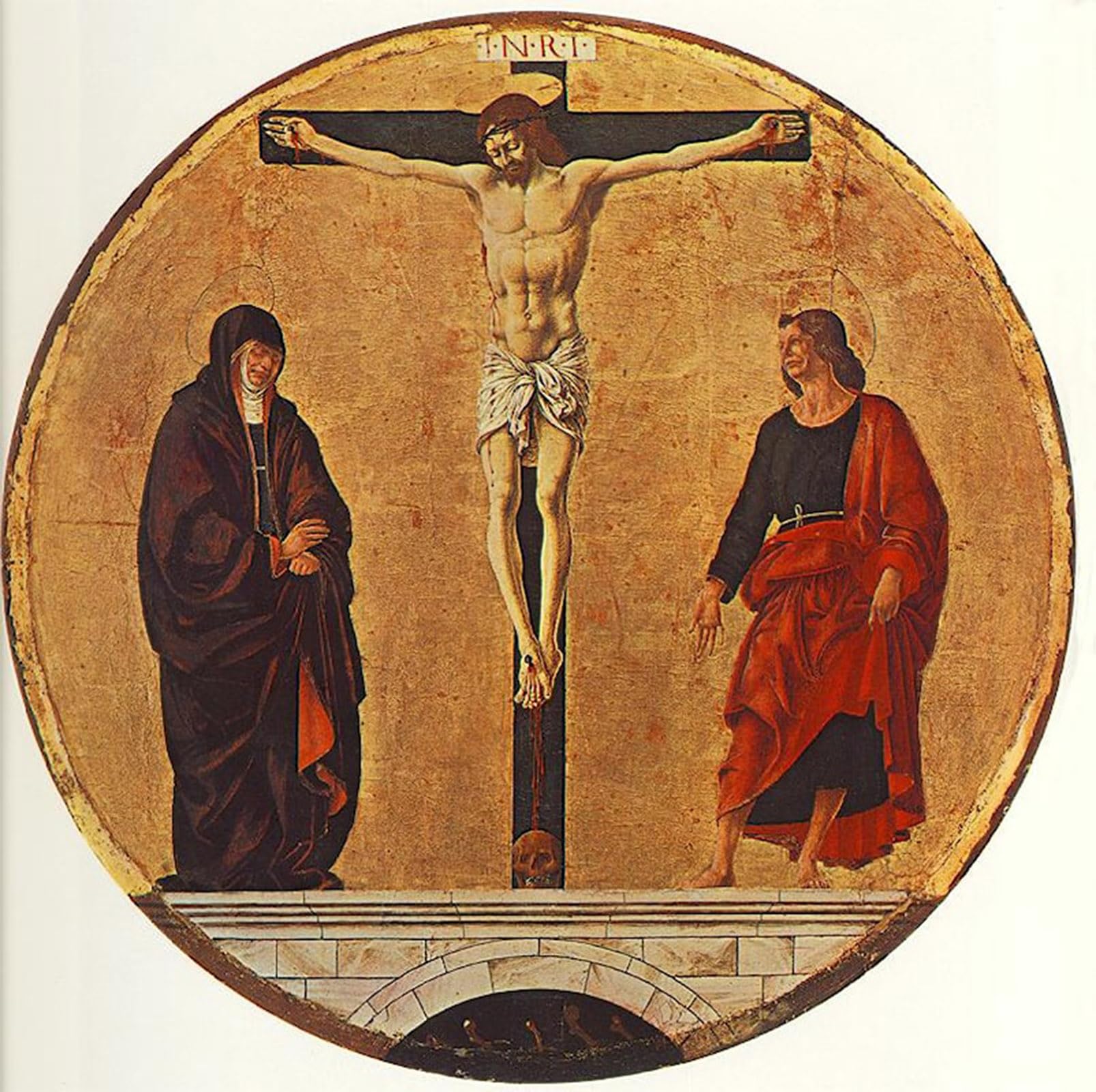 Francesco Del Cossa affiche toile impression d'art de la Crucifixion deco murale 60x90