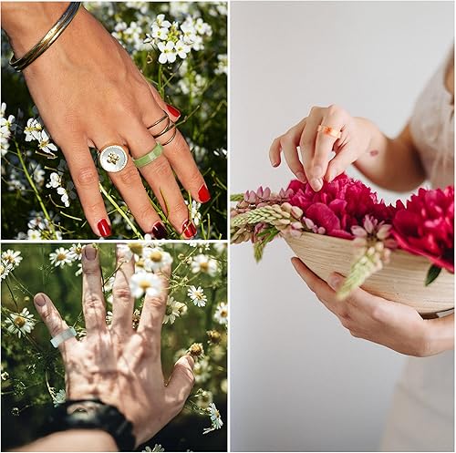 Miniatura 9 de Gartful Juego de 8 moldes de joyería 6 moldes de resina para pulseras grandes  2 moldes de silicona para anillos de resina fundición epoxi para