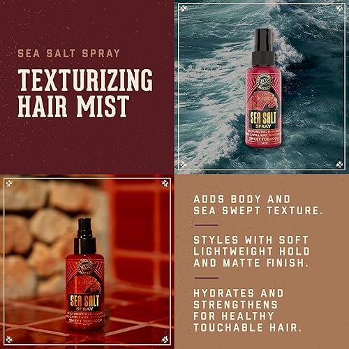 Miniatura 2 de 18.21 Man Made - El spray de sal marina para el cabello domina el encrespamiento, suaviza la textura y suaviza- Tabaco dulce, 3.4 onzas líquidas