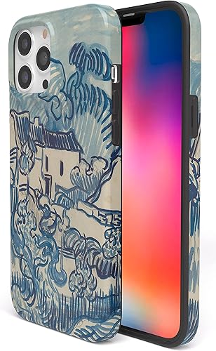 Miniatura 2 de Casely Funda para iPhone 13 Pro Max  Compatible con MagSafe  Van Gogh Landscape with Houses Funda para teléfono