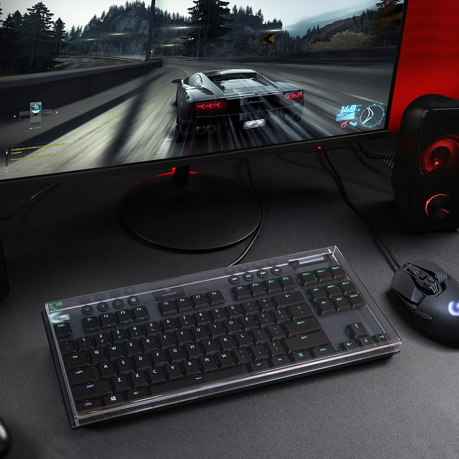 Geekria Copertura antipolvere per tastiera, copritasti in acrilico trasparente compatibile con Logitech G915 TKL / G915 X Lightspeed TKL / G715 / G713